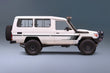 Broome body stripe kit - J78 Series Toyota Land Cruiser Troop Carrier black gradient vehicle