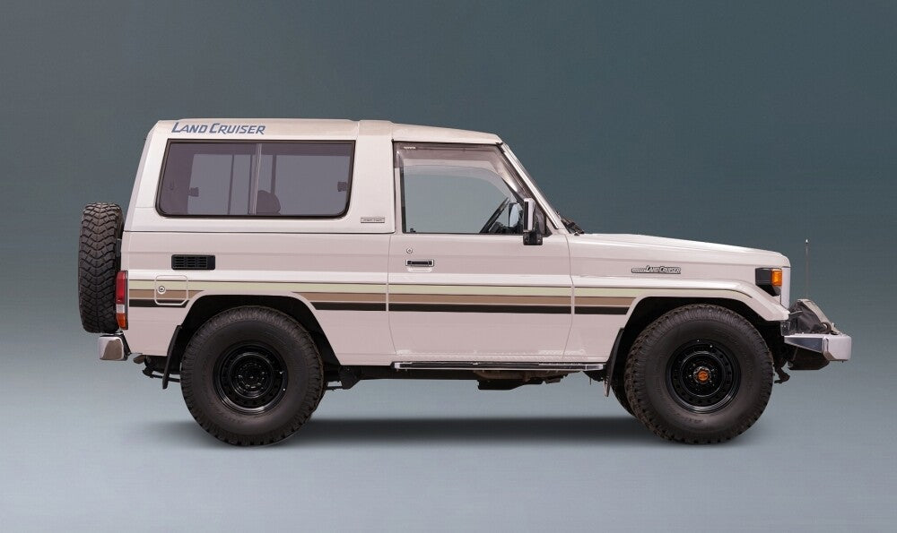 Brussels body stripe kit - BJ73/BJ74 MWB Land Cruiser brown gradient white vehicle