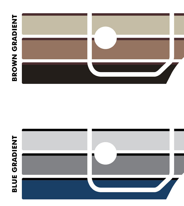 Brussels body stripe kit - BJ73/BJ74 MWB Land Cruiser colour reference