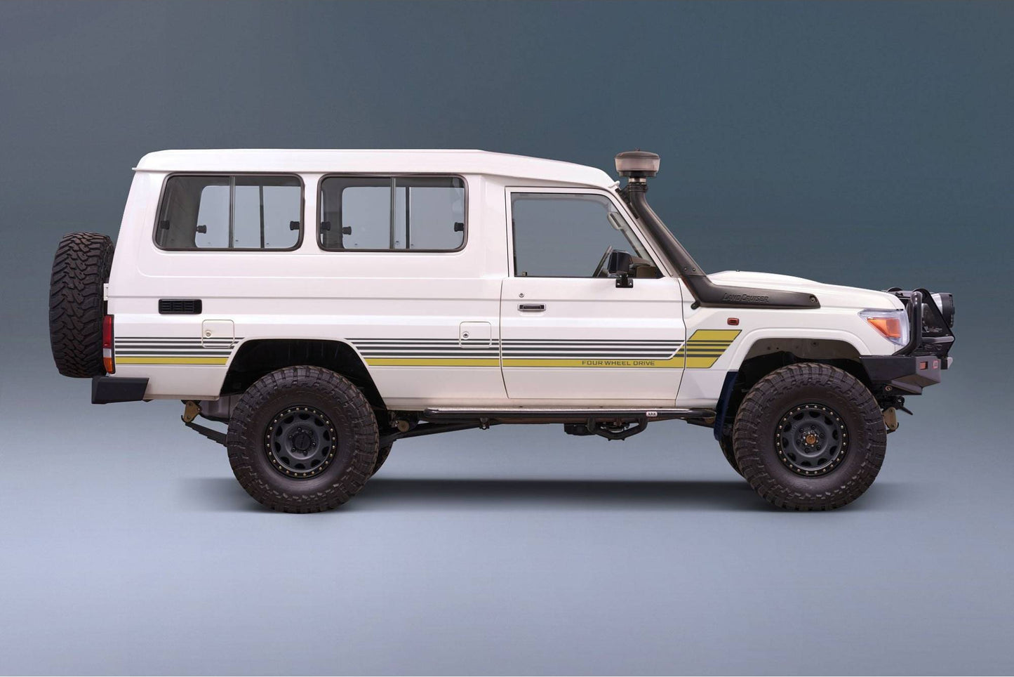Decal Body Stripe Kit (Townsville) for the Toyota LandCruiser 78 Series Troop Carrier (1999-) (view 2)