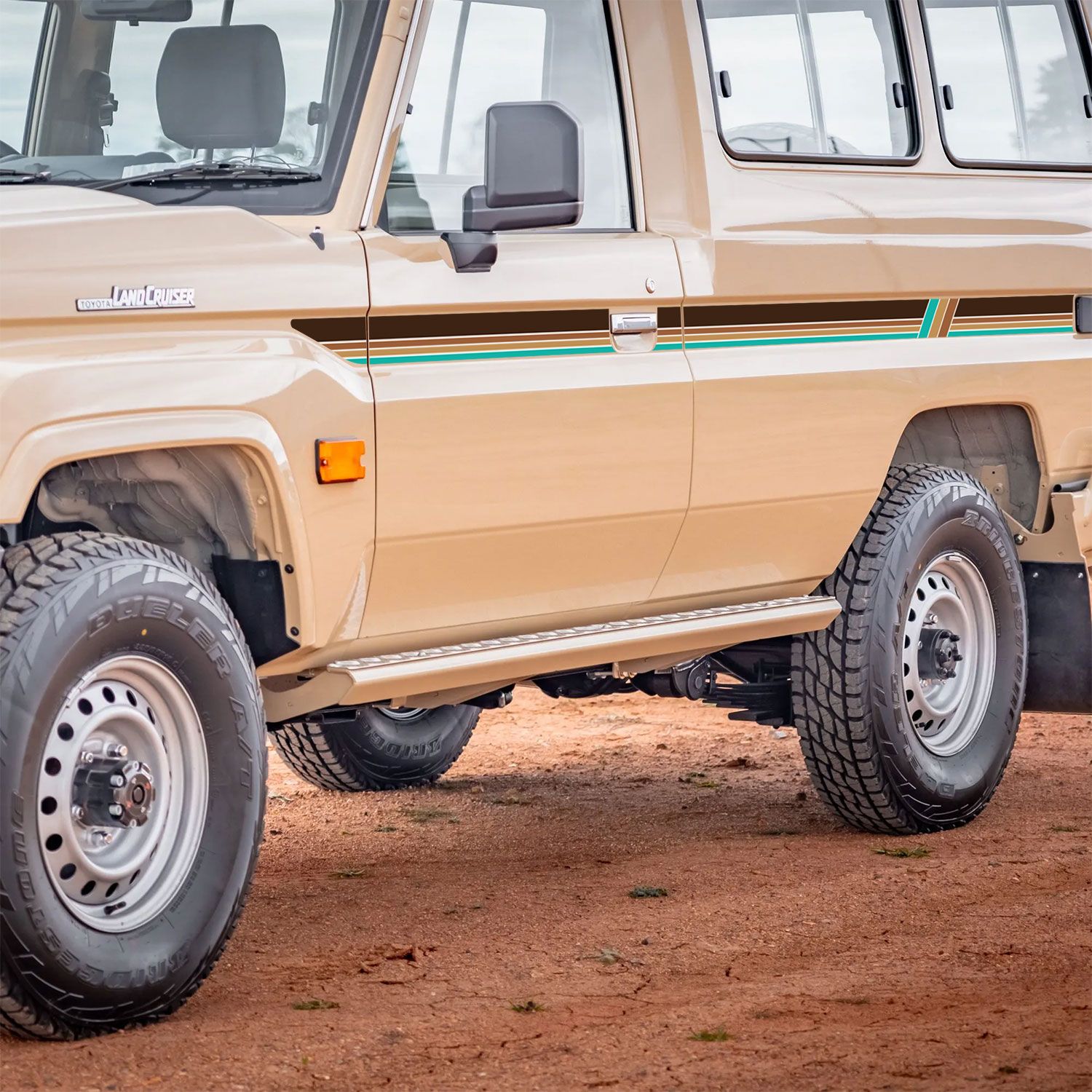 Touge source image 11 for Decal Body Stripe Kit (Mount Isa) - 78 Series Troop Carrier (1999-)