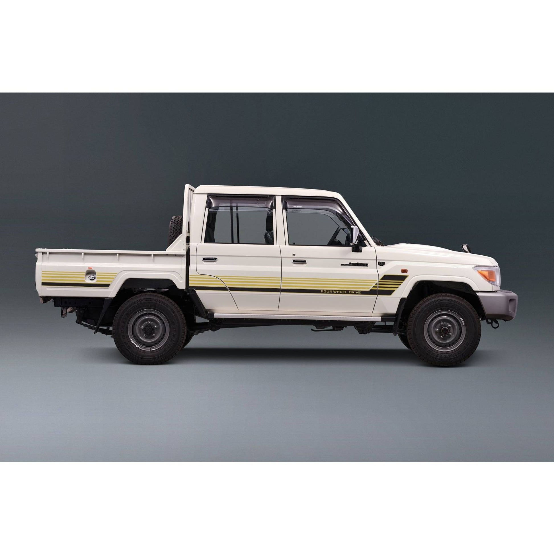 Decal Body Stripe Kit (Townsville) for the Toyota LandCruiser 79 Series Dual Cab (2012-) (view 3)