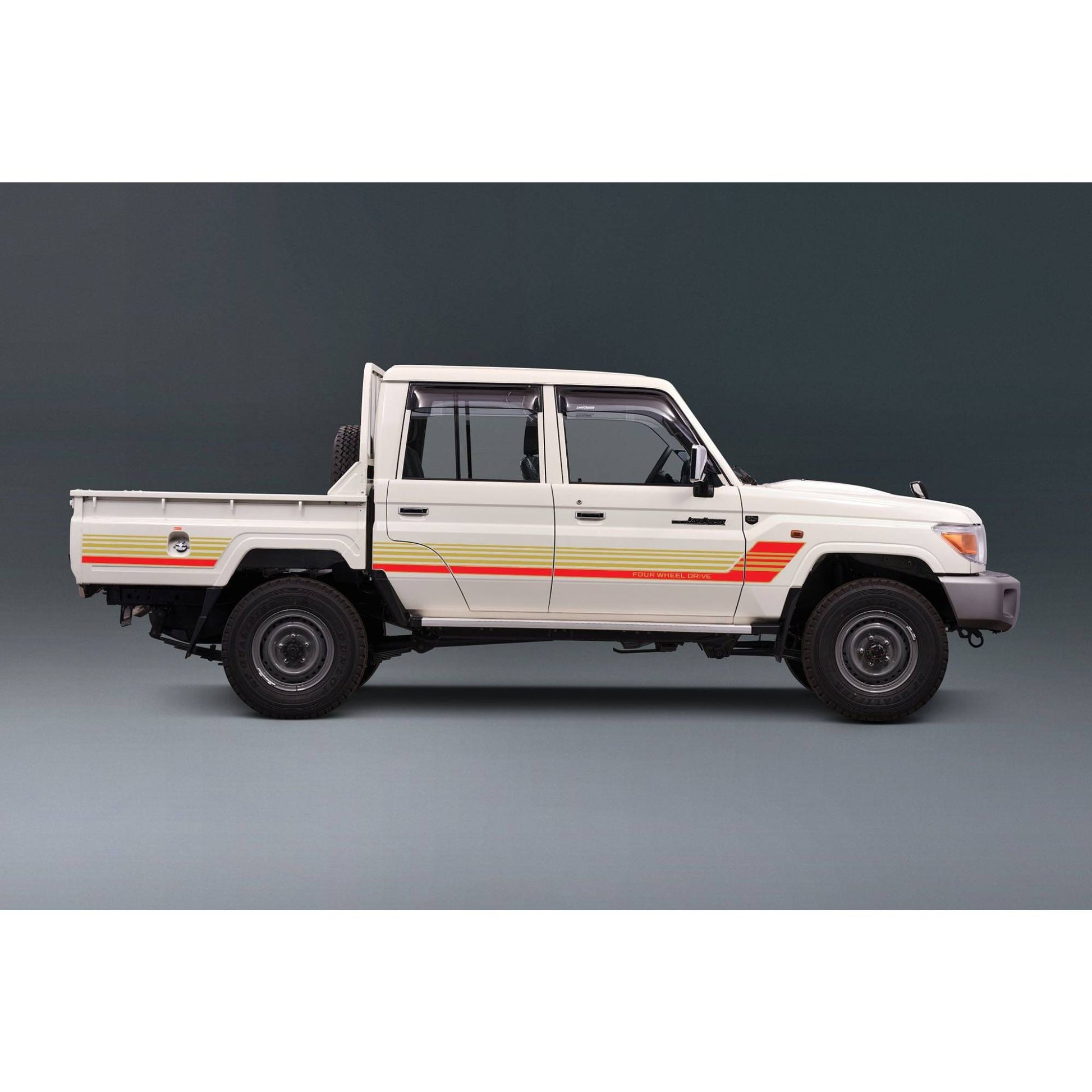 Decal Body Stripe Kit (Townsville) for the Toyota LandCruiser 79 Series Dual Cab (2012-)