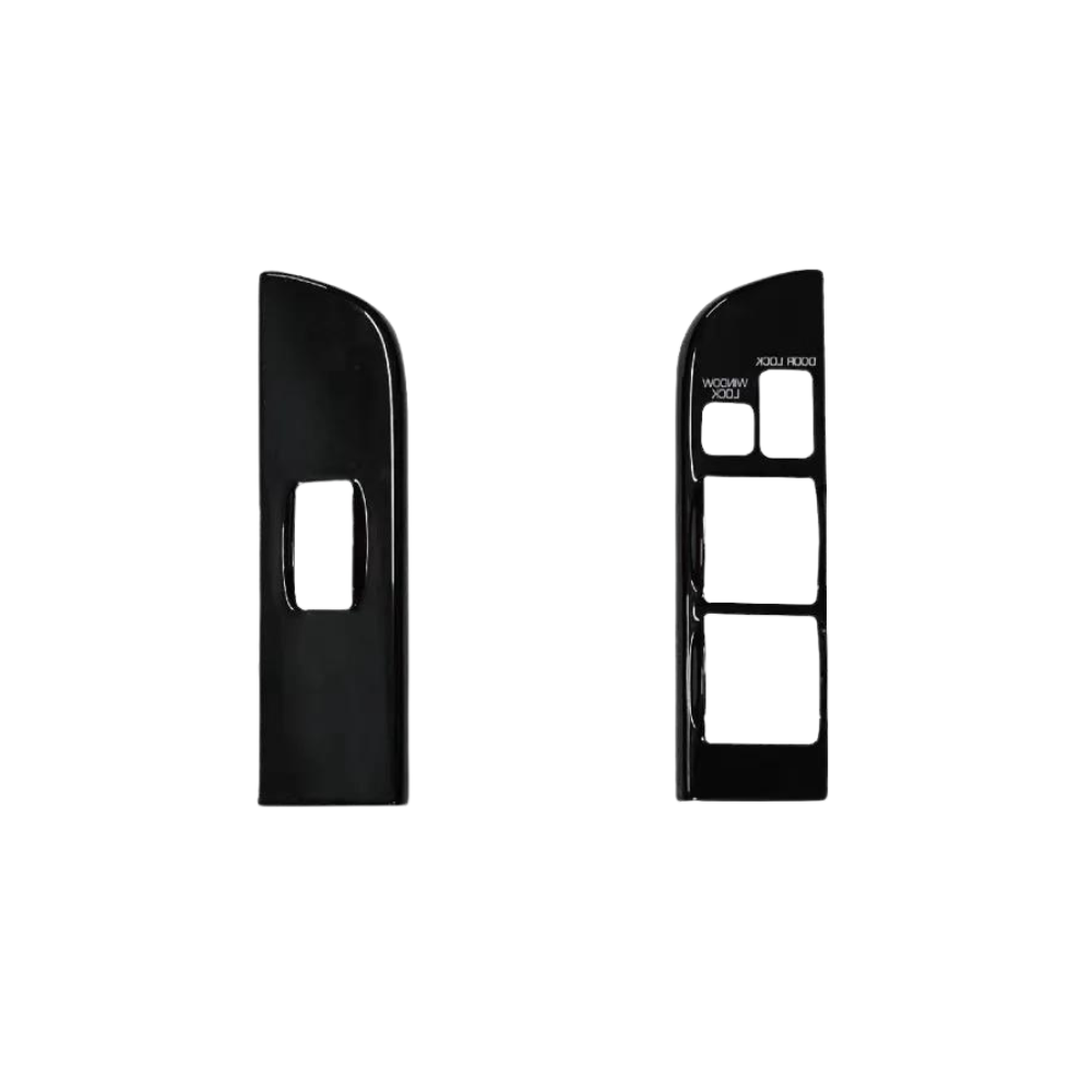 Toyota Land Cruiser Black Window Control Covers