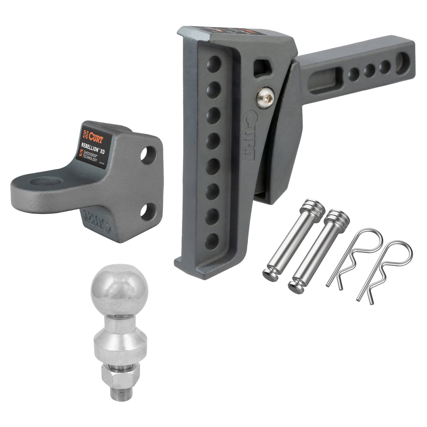 70 Series Land Cruiser CURT Rebellion XD ShockDrop Ball Mount Kit