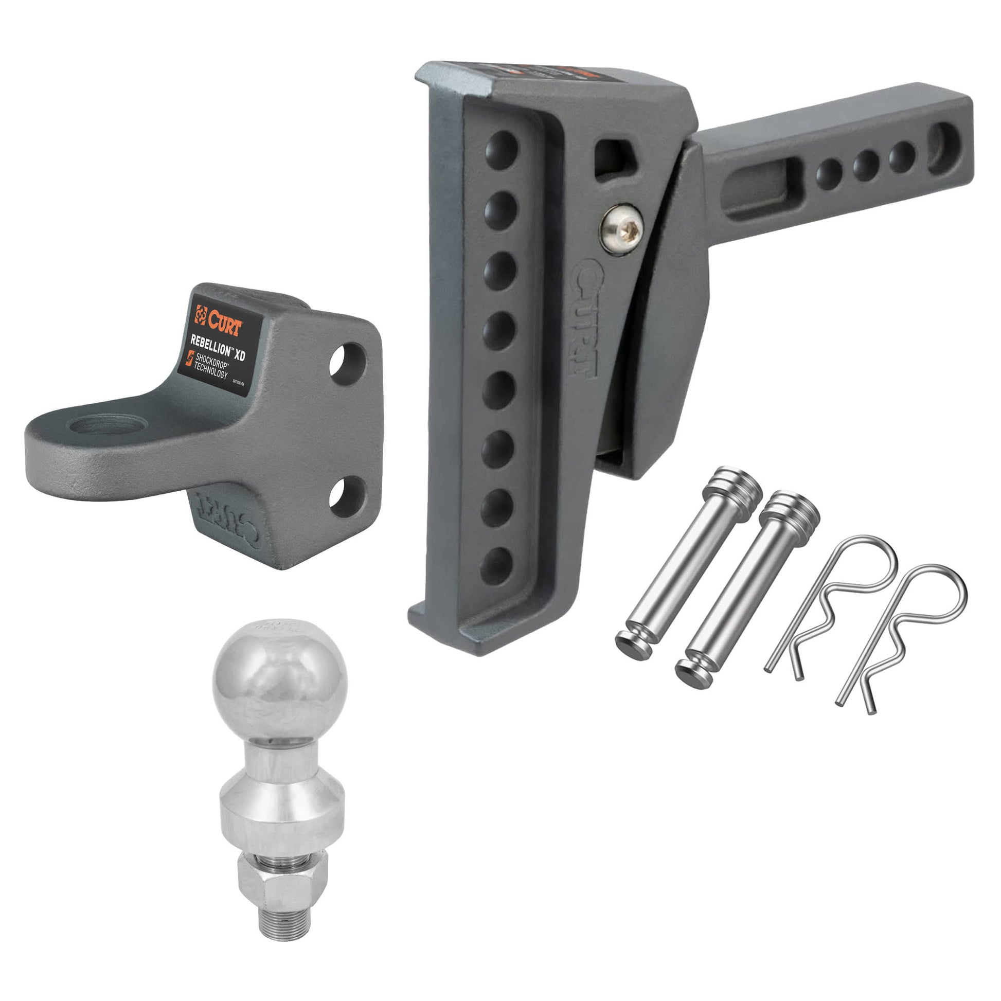 70 Series Land Cruiser CURT Rebellion XD ShockDrop Ball Mount Kit
