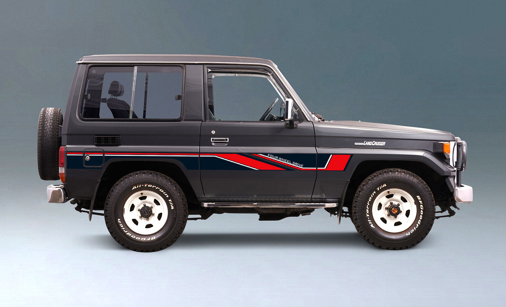 70 Series Land Cruiser Decal Body Stripe Kit (Barossa) -  71 Series/Bundera (1984–)