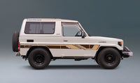 70 Series Land Cruiser Decal Body Stripe Kit (Barossa) - 73/74 Series (1984–1990)