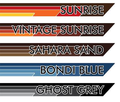 70 Series Land Cruiser Decal Body Stripe Kit (Broome Lite) - 75/79 Series Single Cab (1985-)