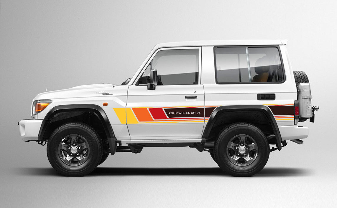 70 Series Land Cruiser Decal Body Stripe Kit (Cobar) -  71 Series (2023-)