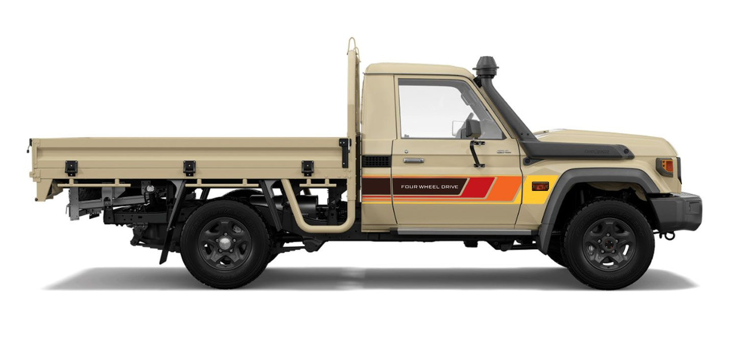 79 Series Single Cab Decal Body Stripe Kit (Cobar)