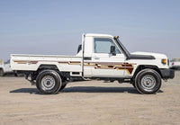70 Series Land Cruiser Decal Body Stripe Kit (Doha) - 79 Series Single Cab (1999-)