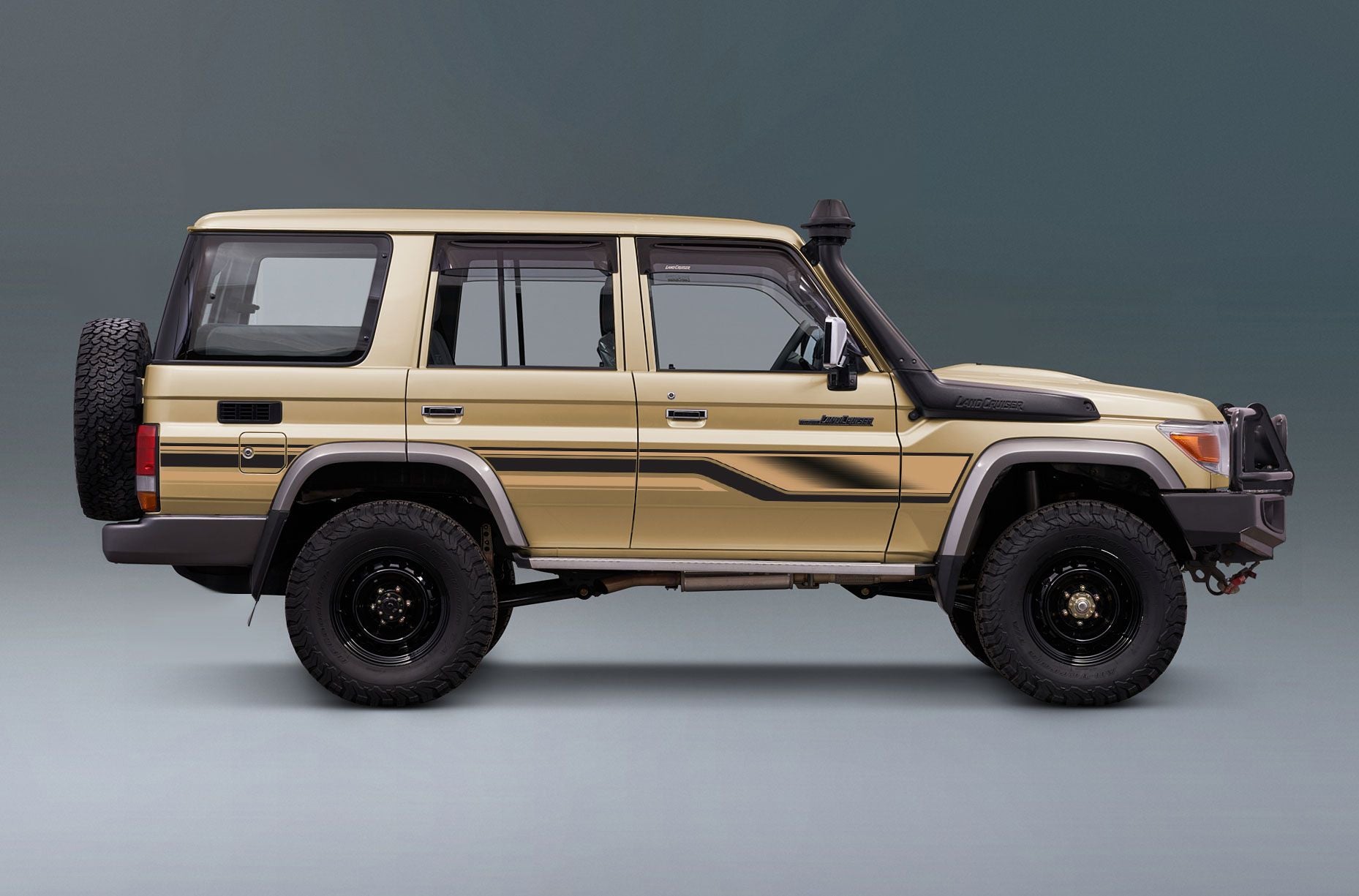 70 Series Land Cruiser Decal Body Stripe Kit (Mecca) - 76 Series (2007-)