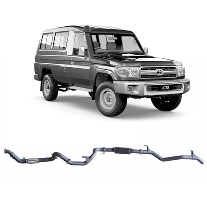 70 Series Land Cruiser Extreme Duty Exhaust - 78 Series Troop Carrier (03/2007 - 10/2016)