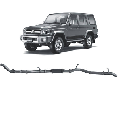Toyota Land Cruiser Redback Extreme Duty Exhaust for Toyota Landcruiser 76 Series Wagon (03/2007 - 10/2016)