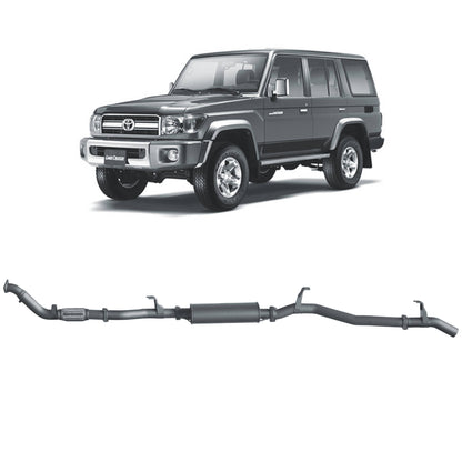 Toyota Land Cruiser Redback Extreme Duty Exhaust for Toyota Landcruiser 76 Series Wagon (03/2007 - 10/2016)
