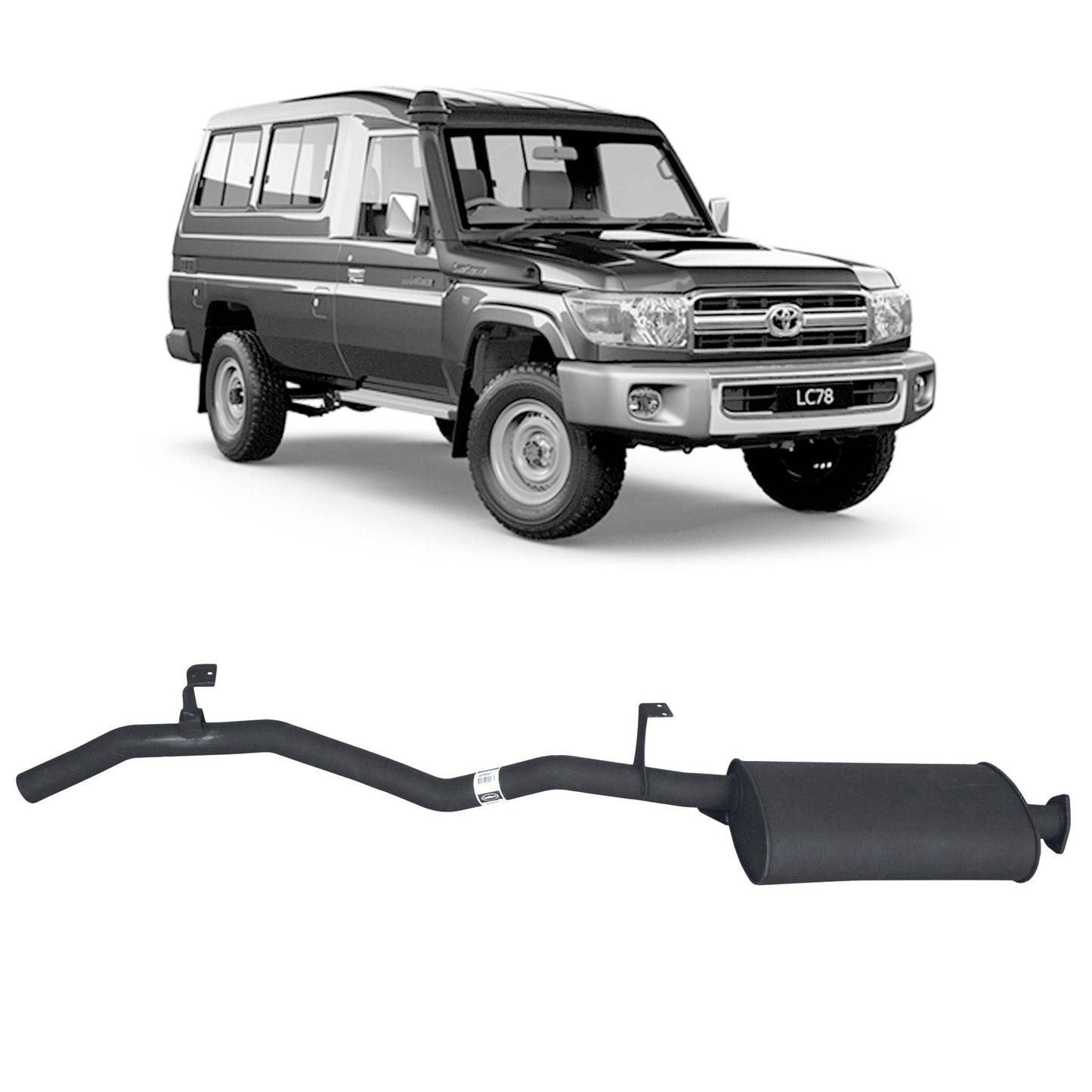 Performance 2.5" Headers & Exhaust - 75/78 Series 4.2L 1HZ