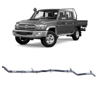 Extreme Duty 3" Turbo Back Exhaust - 79 Series Dual Cab w/ DPF Adapter