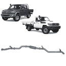 Extreme Duty 3" DPF Back Exhaust for the Toyota LandCruiser 79 Series w/ Auxiliary Fuel Tank (11/2016 - On)