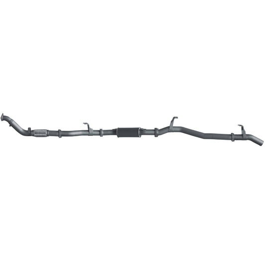 Extreme Duty 3" Turbo Back Exhaust for the Toyota LandCruiser 76 Series Wagon w/ Auxiliary Fuel Tank (01/2007 - 10/2016)